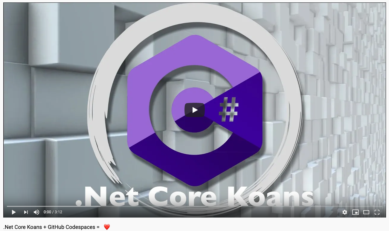 .NET Core Koans