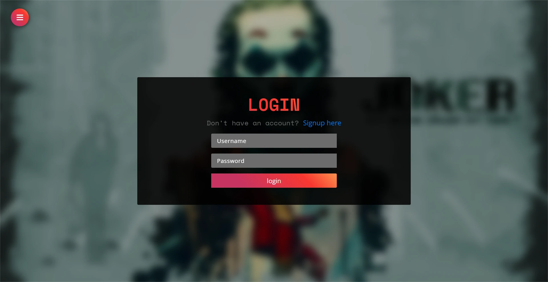 Login Page