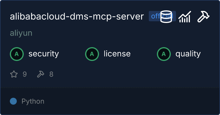 Alibaba Cloud DMS Server MCP server