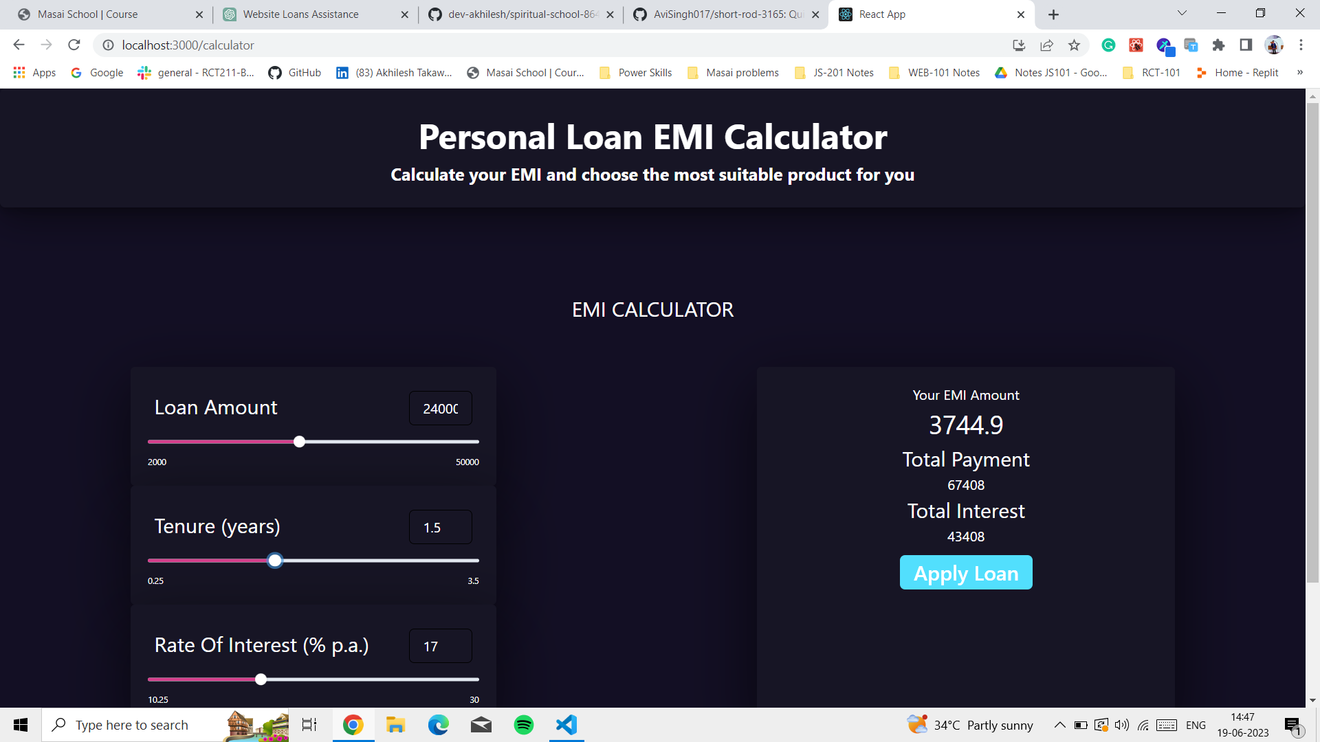 EMI Calculator