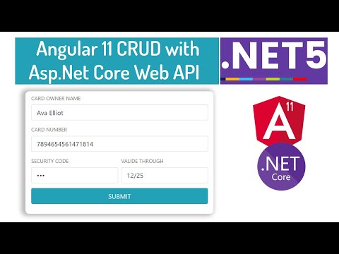 Video Tutorial for Asp.Net Core 5.0 Web API and Angular 11 CRUD