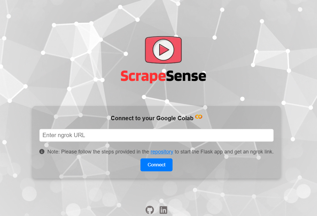 ScrapeSense Ngrok Setup