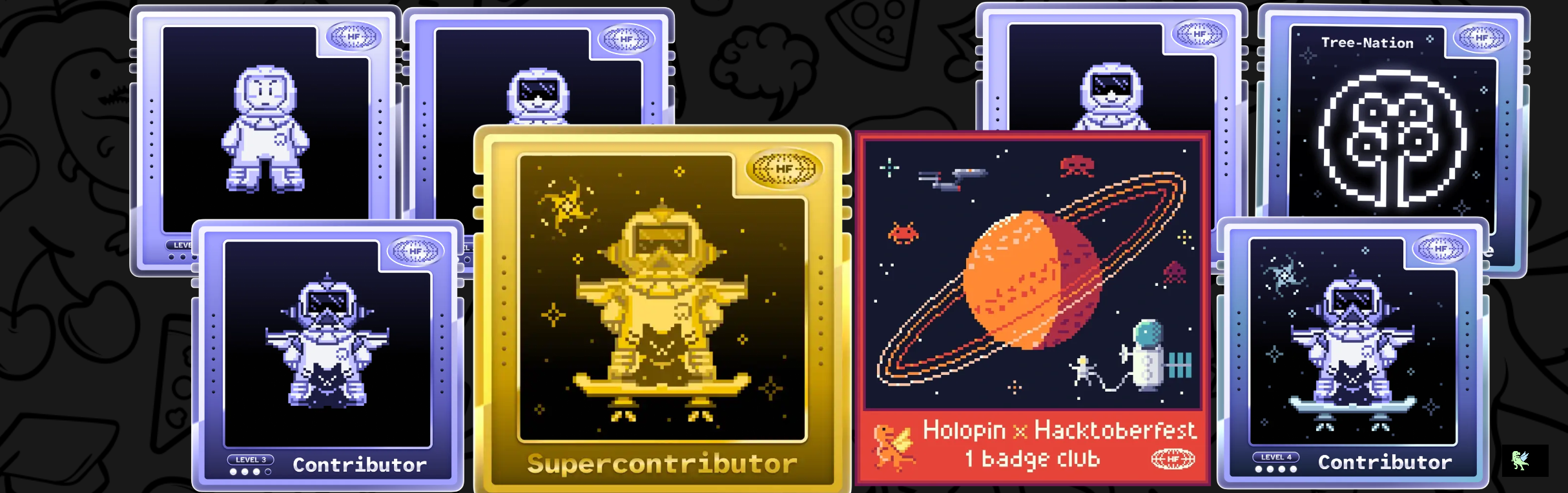 An image of @poltyrishit's Holopin badges, which is a link to view their full Holopin profile