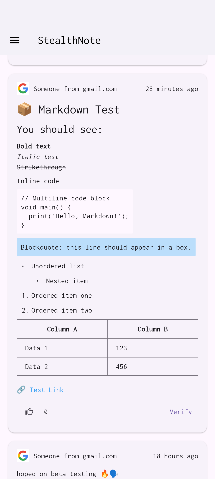 Markdown Example