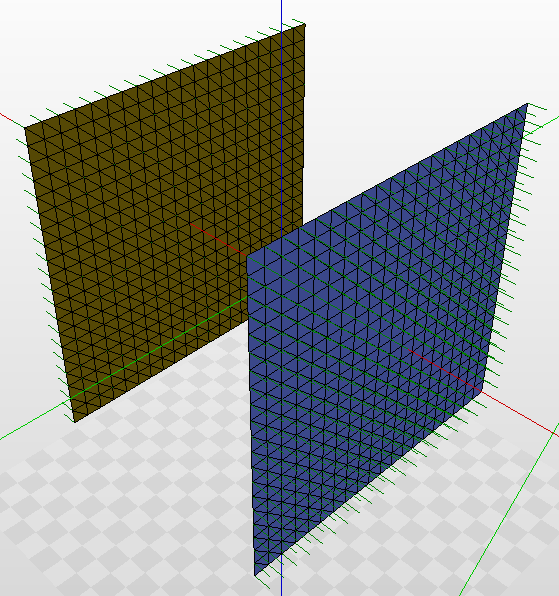 create bi-planar mesh