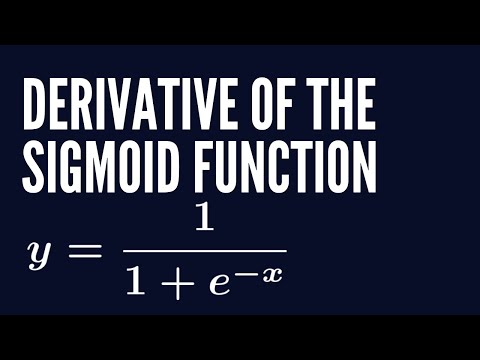 Derivative of the Sigmoid Activation function