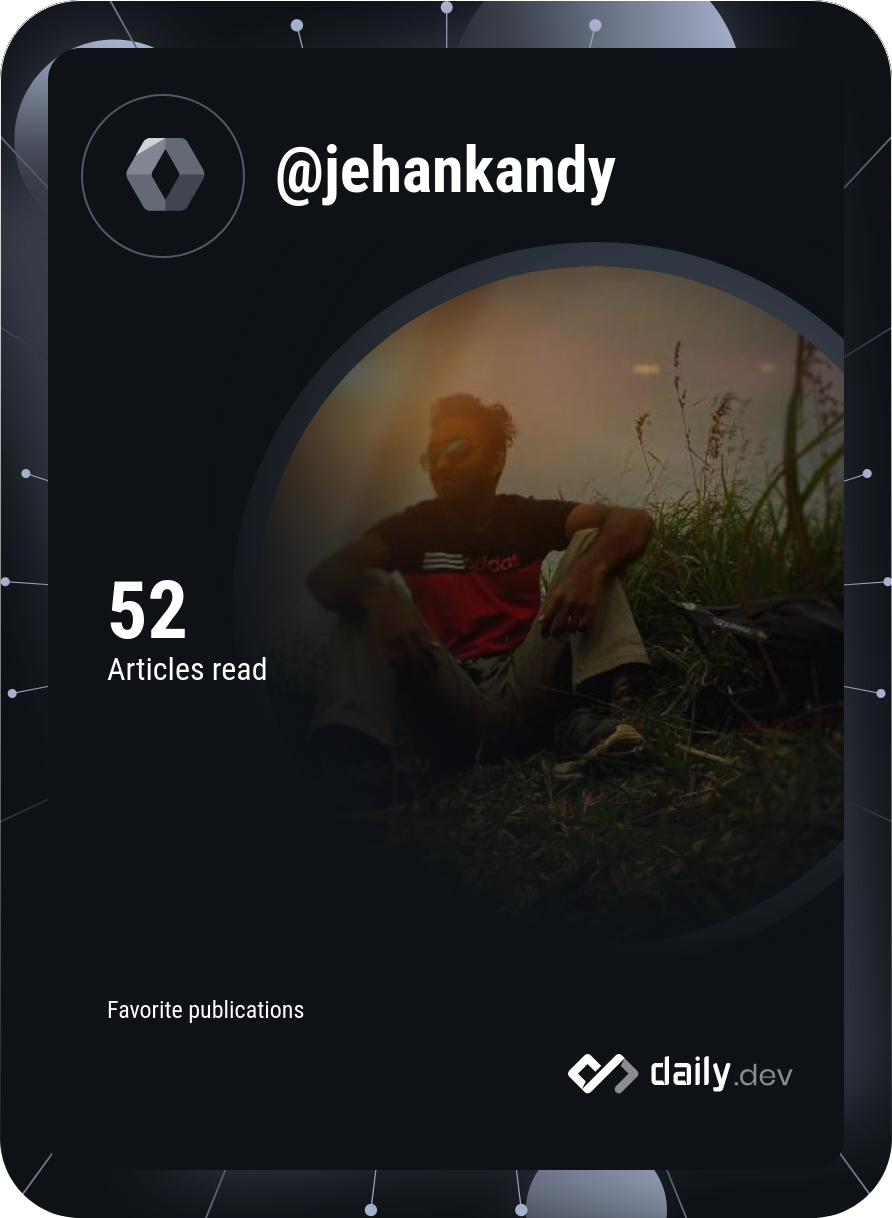 JehanKandy's Dev Card