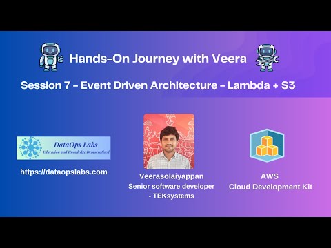 Build Event Driven Architecture - AWS CDK - Lambda and S3