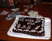 [罗马尼亚 Firefox 3.5 发布聚会上的蛋糕]