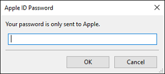 Input Apple ID password