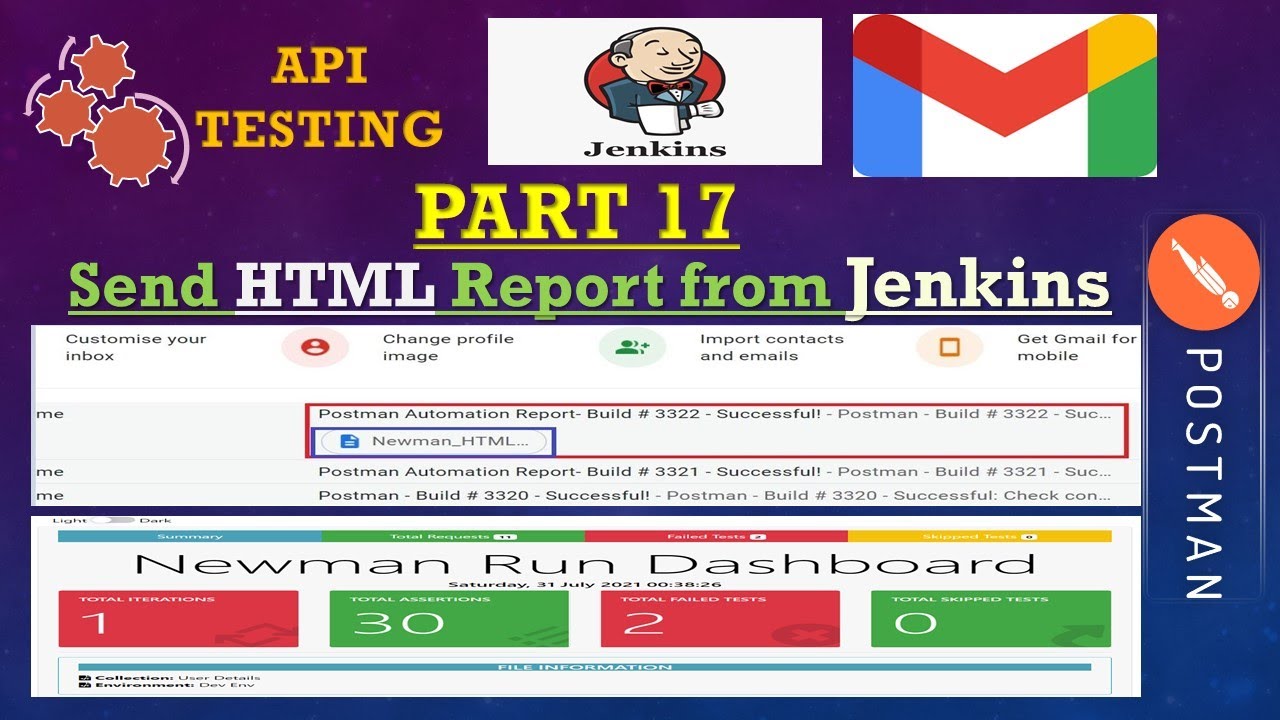 "How to Send Email from Jenkins with HTML report | Configure Email Notification in Jenkins"