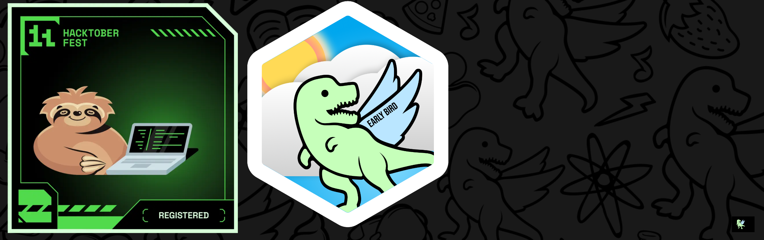 An image of @sspabhishek's Holopin badges, which is a link to view their full Holopin profile