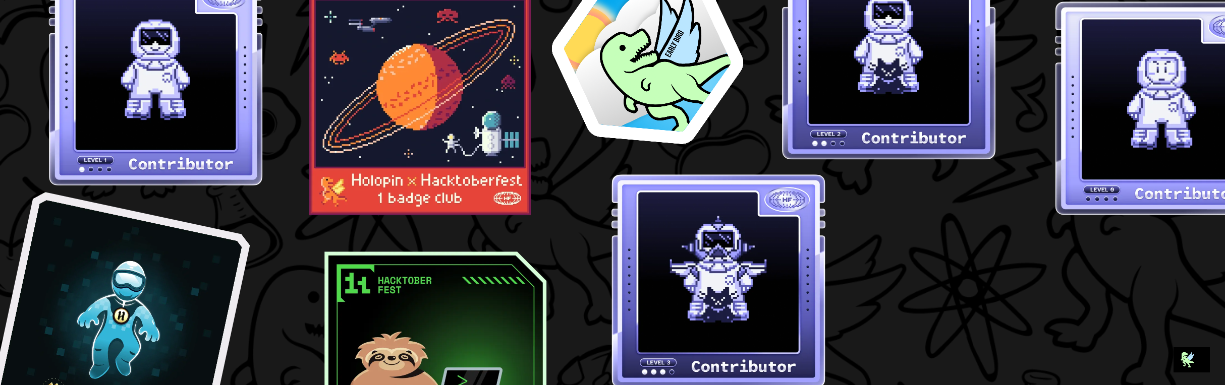 An image of @supratim69's Holopin badges, which is a link to view their full Holopin profile