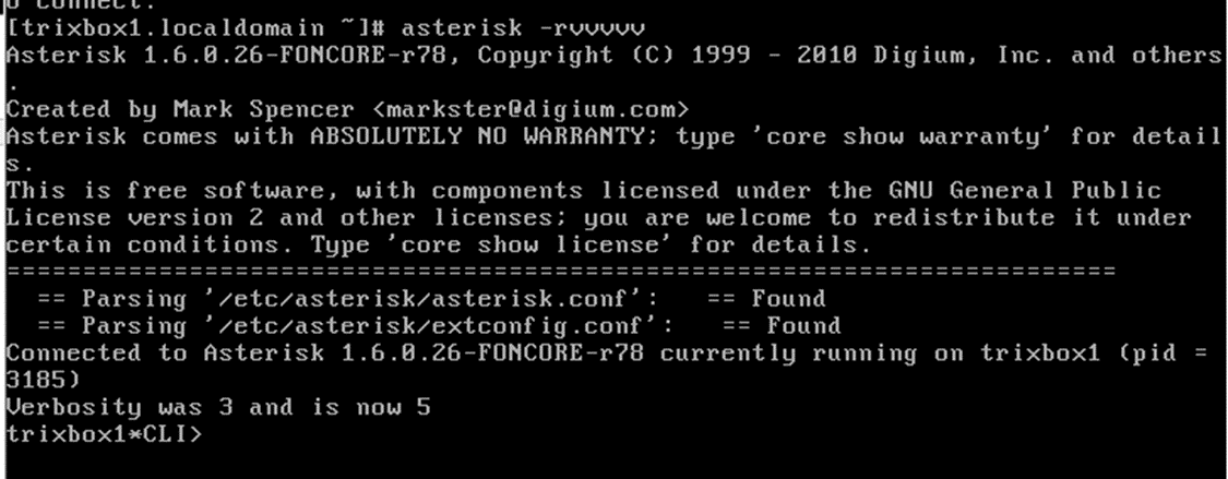 asterisk cli