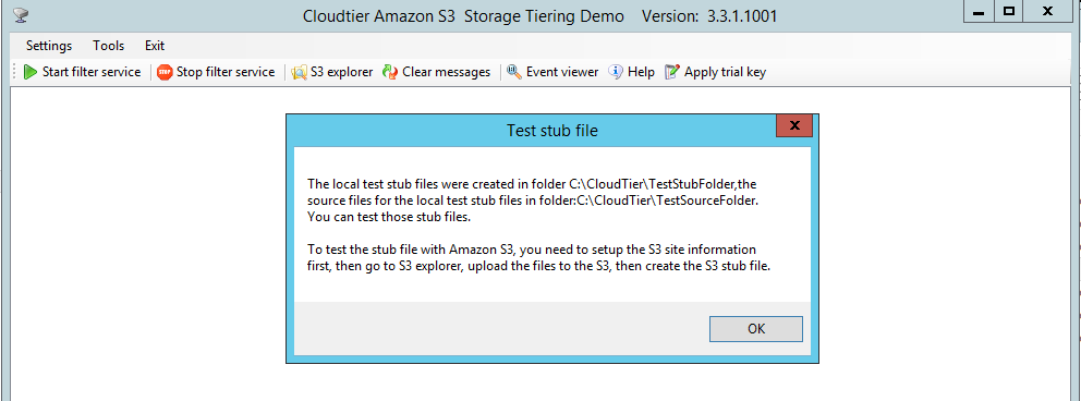 CloudTier S3 Storage Tiering Demo