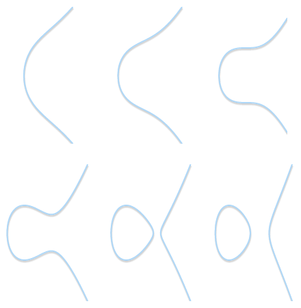 Different shapes for different elliptic curves 