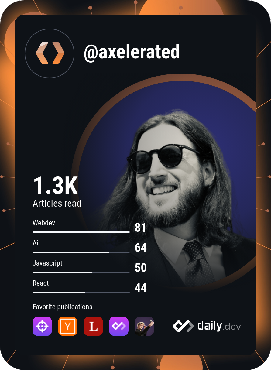 Axel Olsson's Dev Card