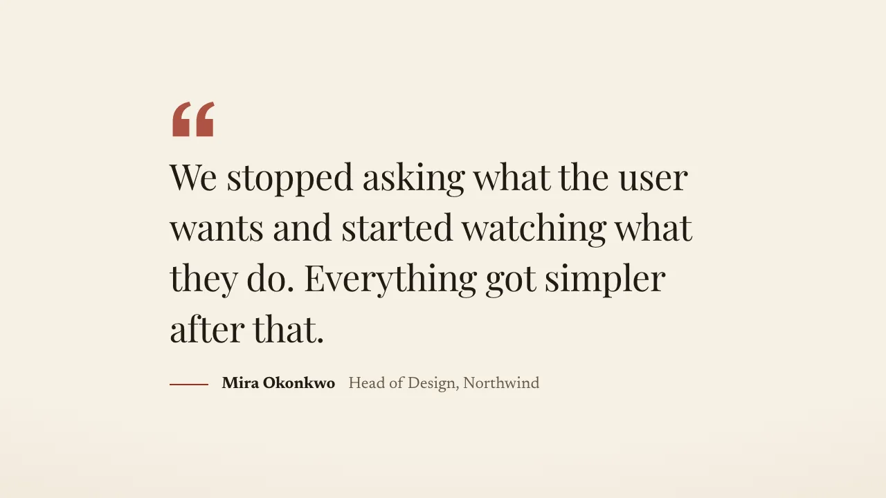 Pull Quote, a Pro layout from the editorial genre