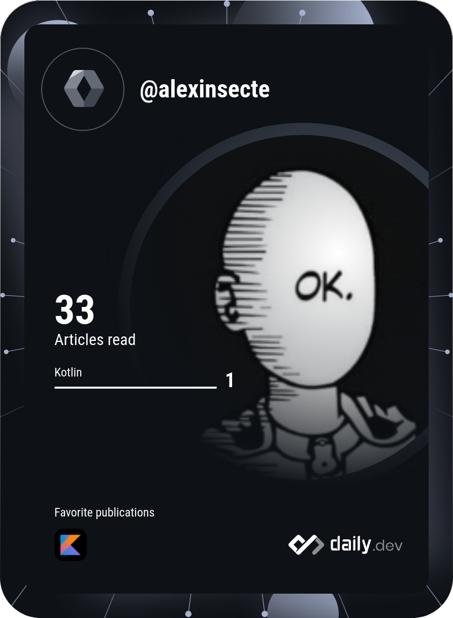 Alexandre Beauquel's Dev Card