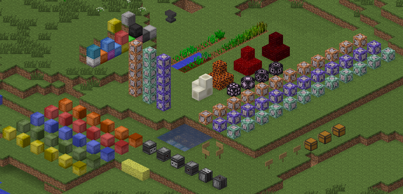 Screenshot of new blocks rendering