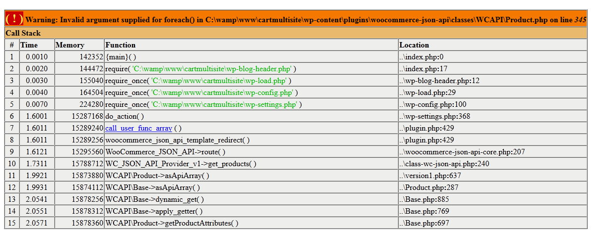 wc-json-api get_product error message