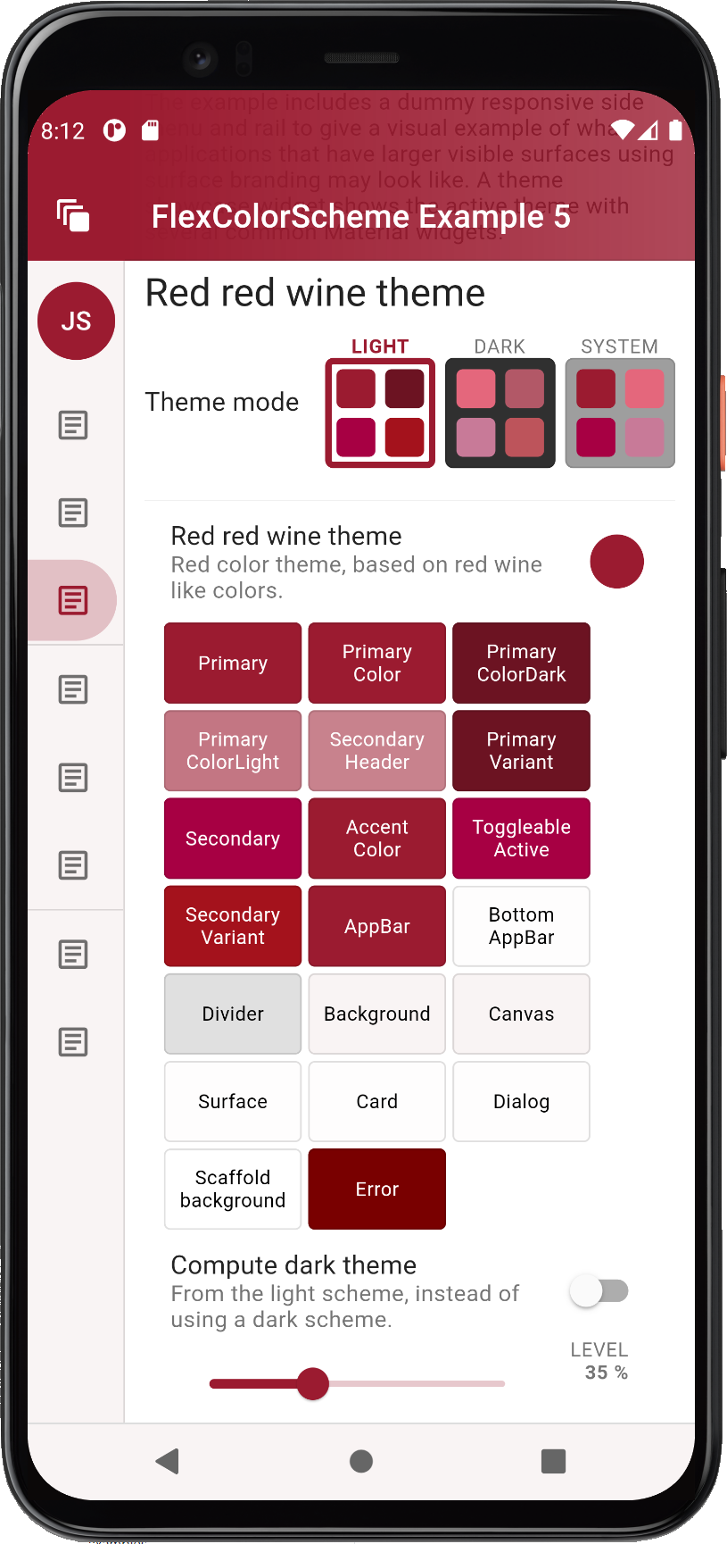 ColorScheme example 5b light