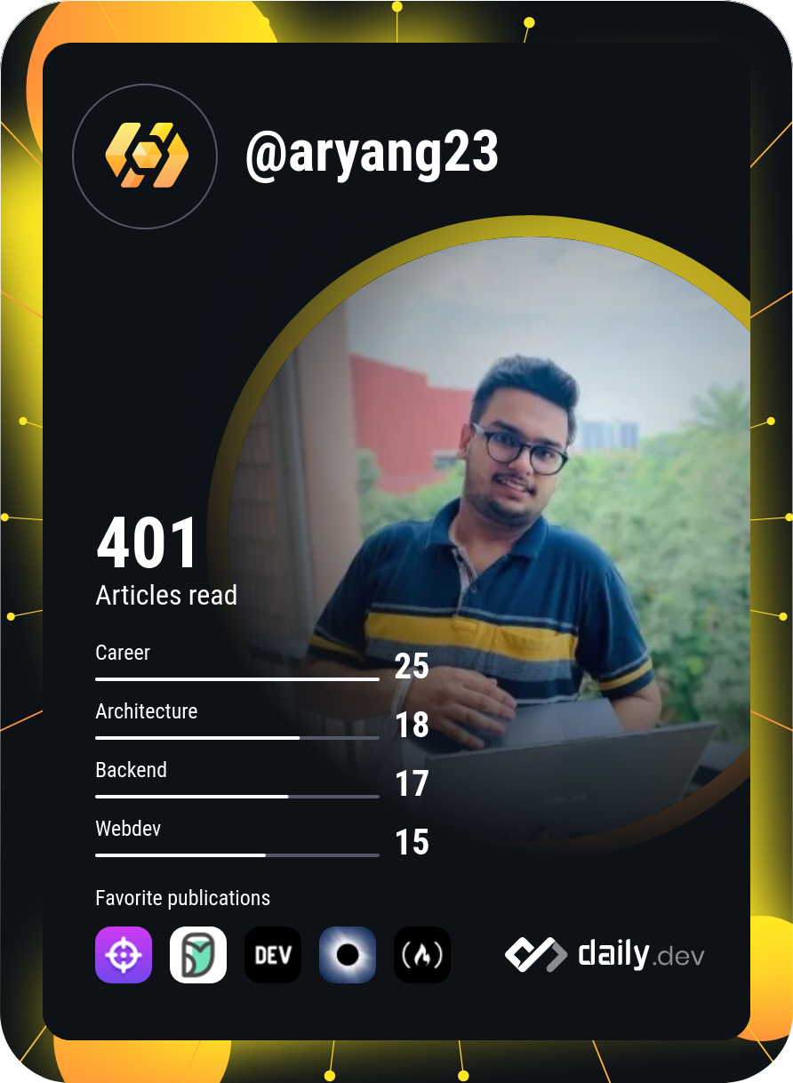 Aryan Grover's Dev Card