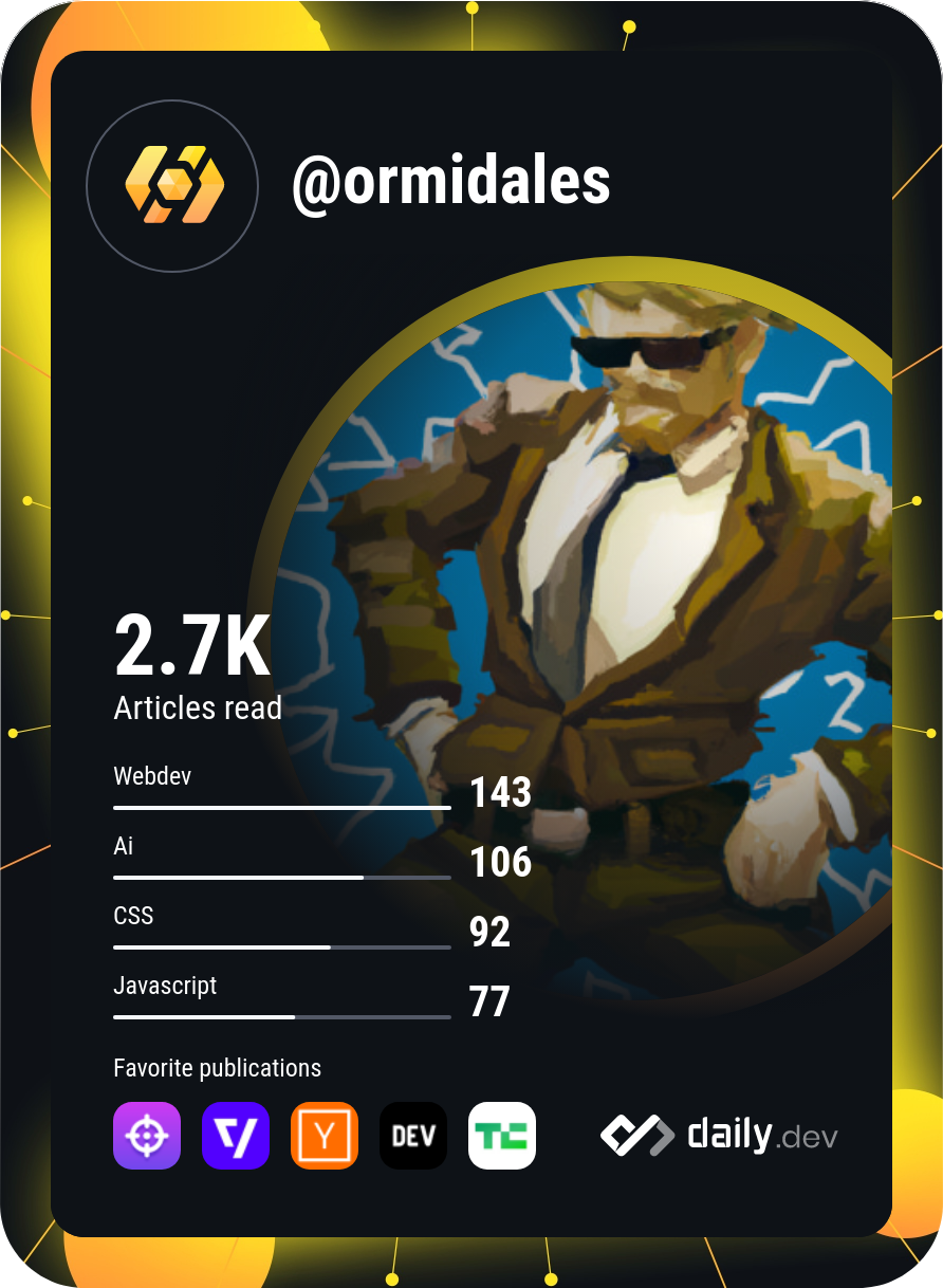 ormidales's Dev Card