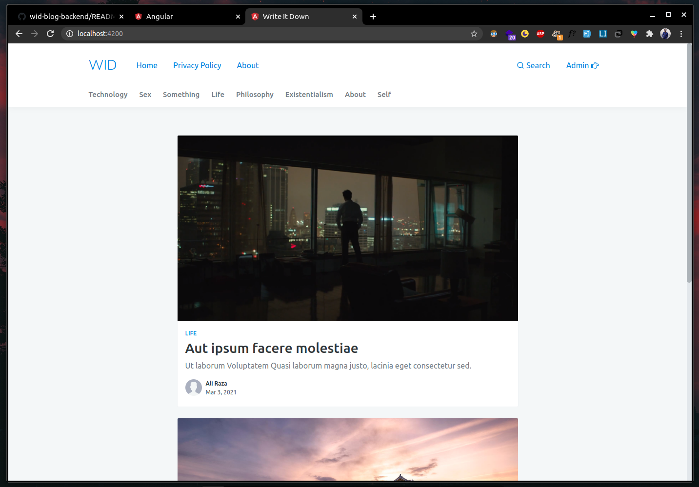 wid-blog-backend preview