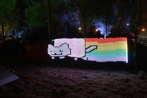 Nyancat at EMF camp