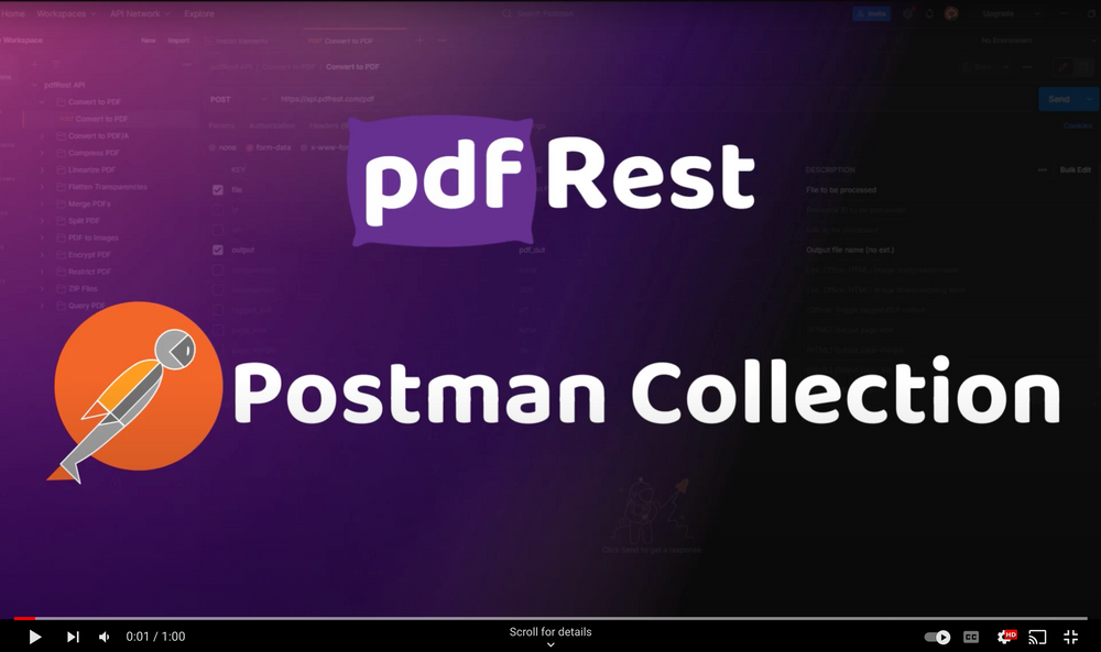 pdfRest Postman Collection