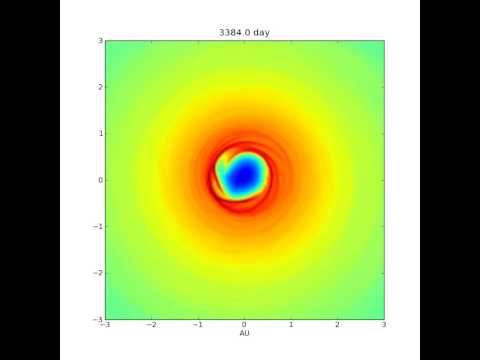 Proto planetary disk around a binary star