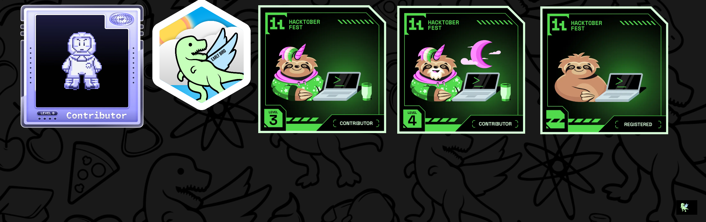 Rahul Gupta's Holopin Badge Board (includes Hacktoberfest 2024 & 2025)