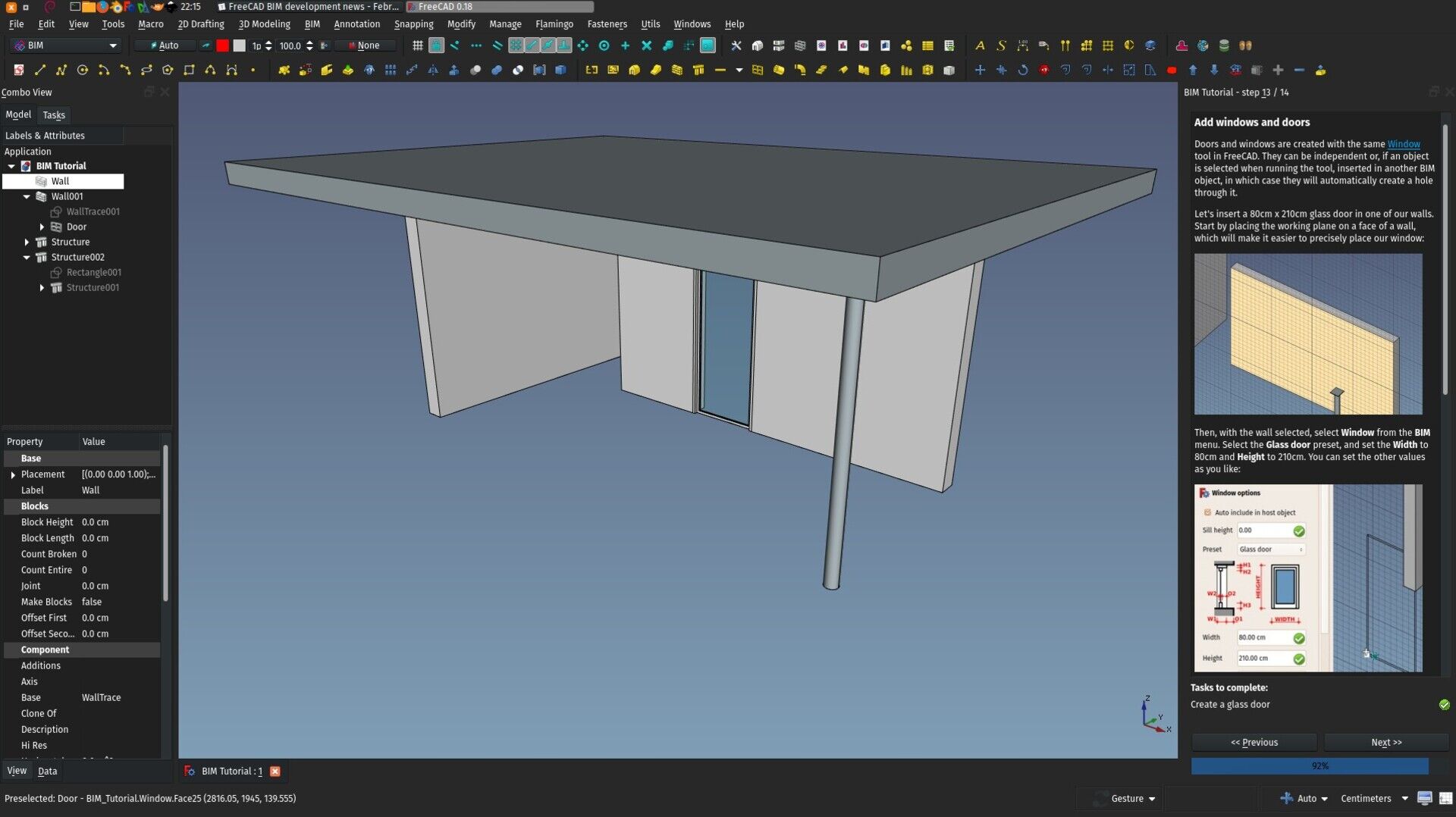 The almost finished BIM tutorial