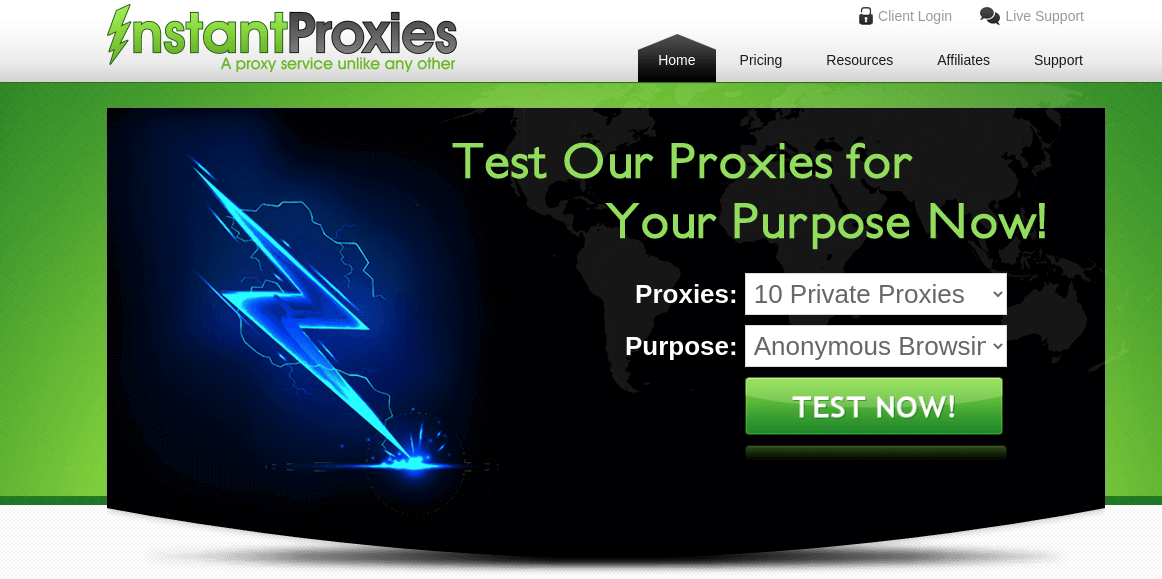 InstantProxies Interface