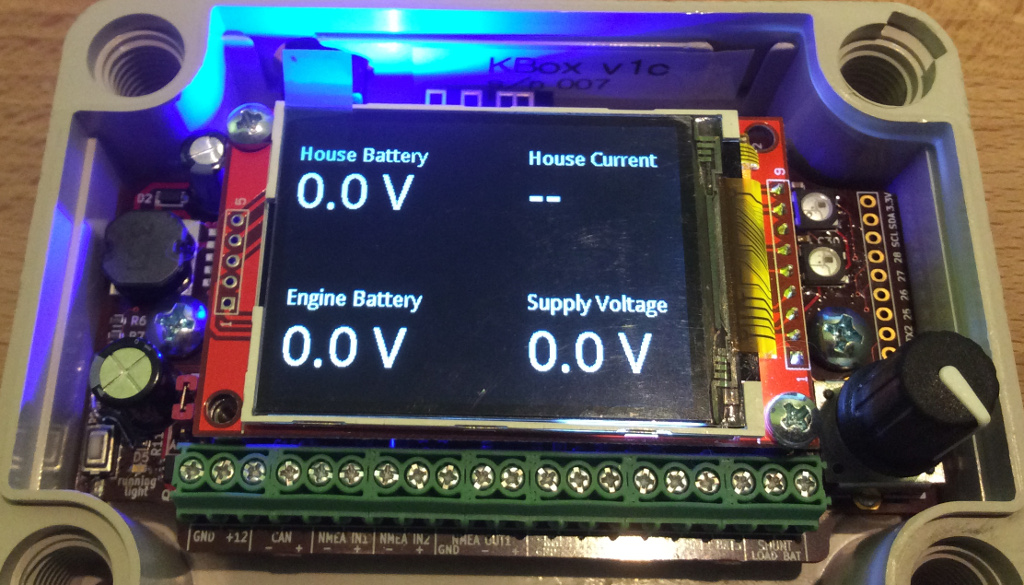 KBox Battery Monitor screen