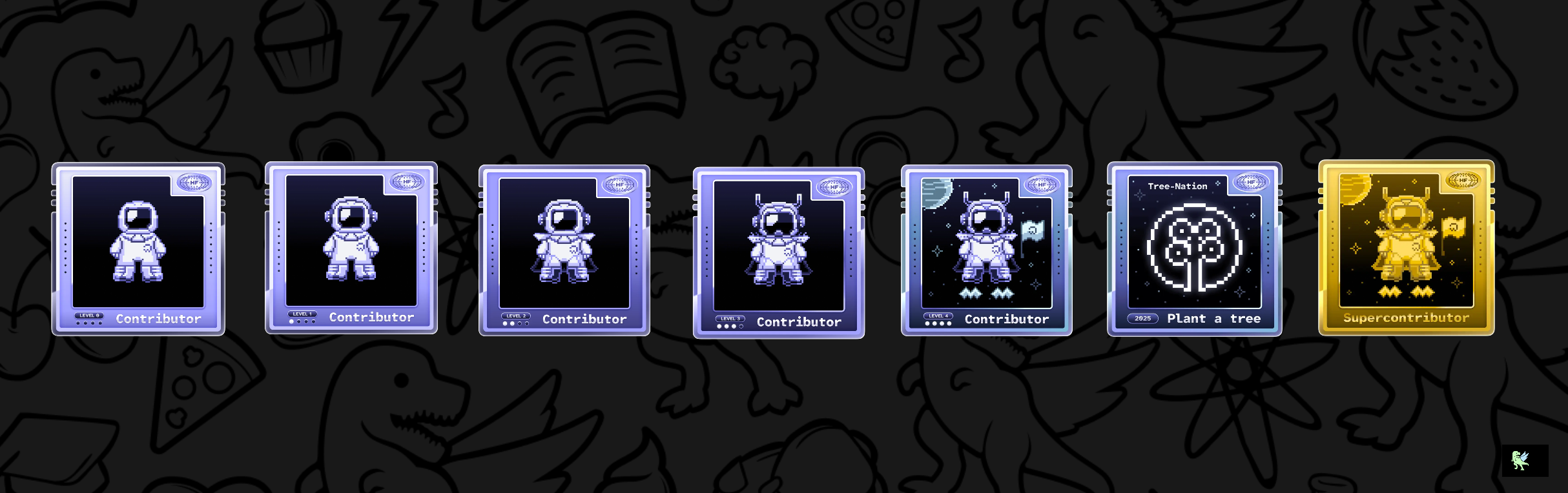 An image of @sarathansil's Holopin badges, which is a link to view their full Holopin profile