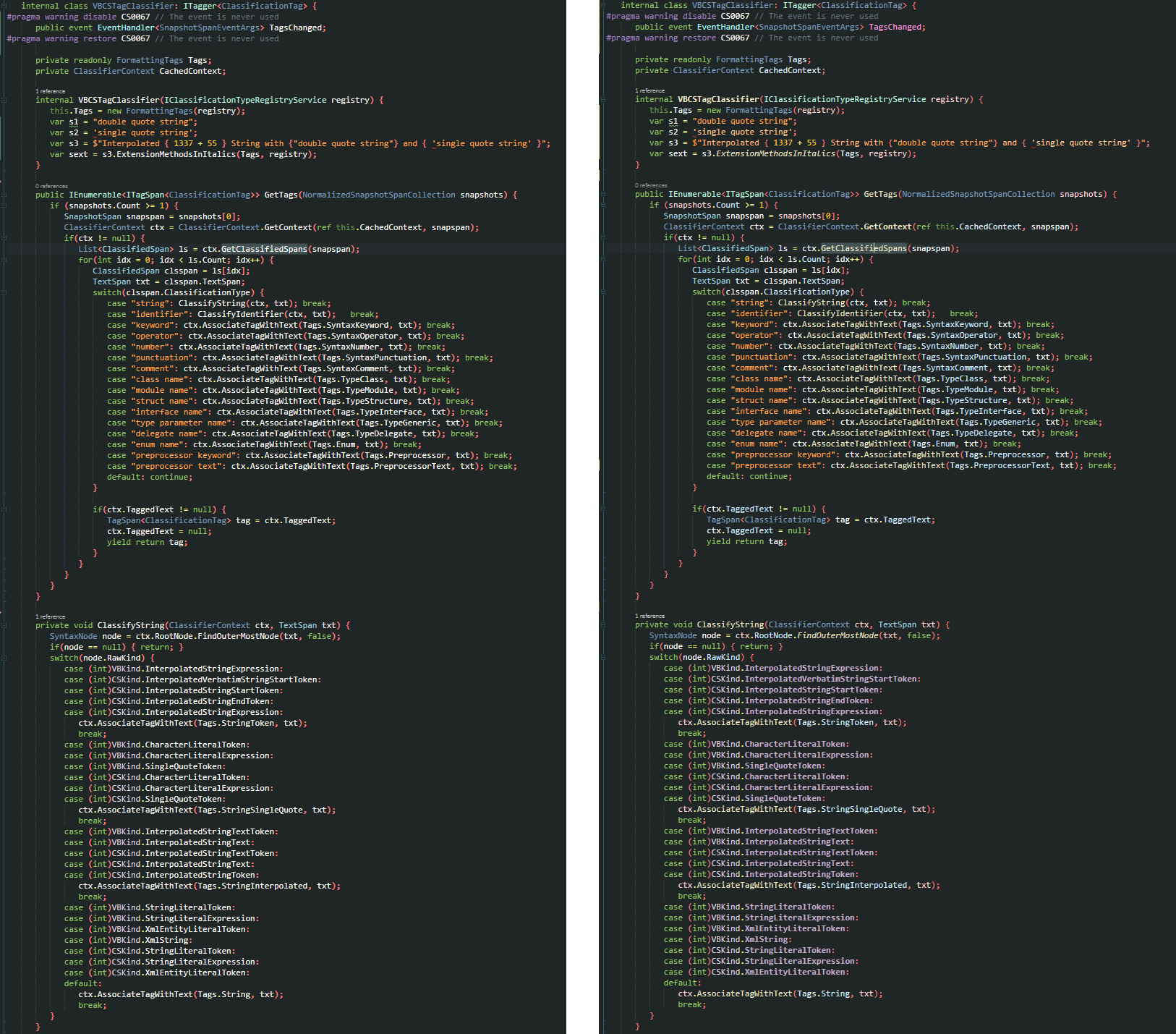 C# Before and After