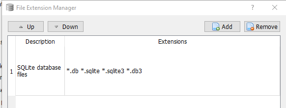 database file extensions