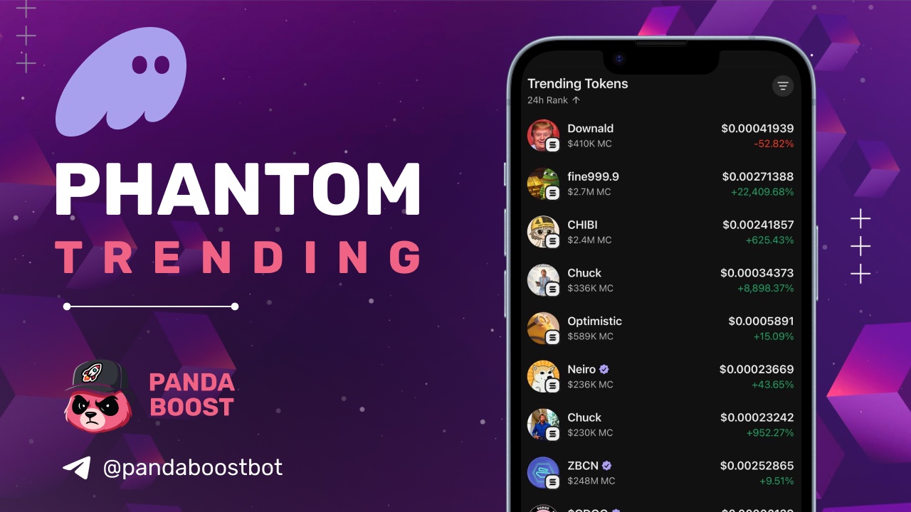 PandaBoost — Phantom Wallet Trending