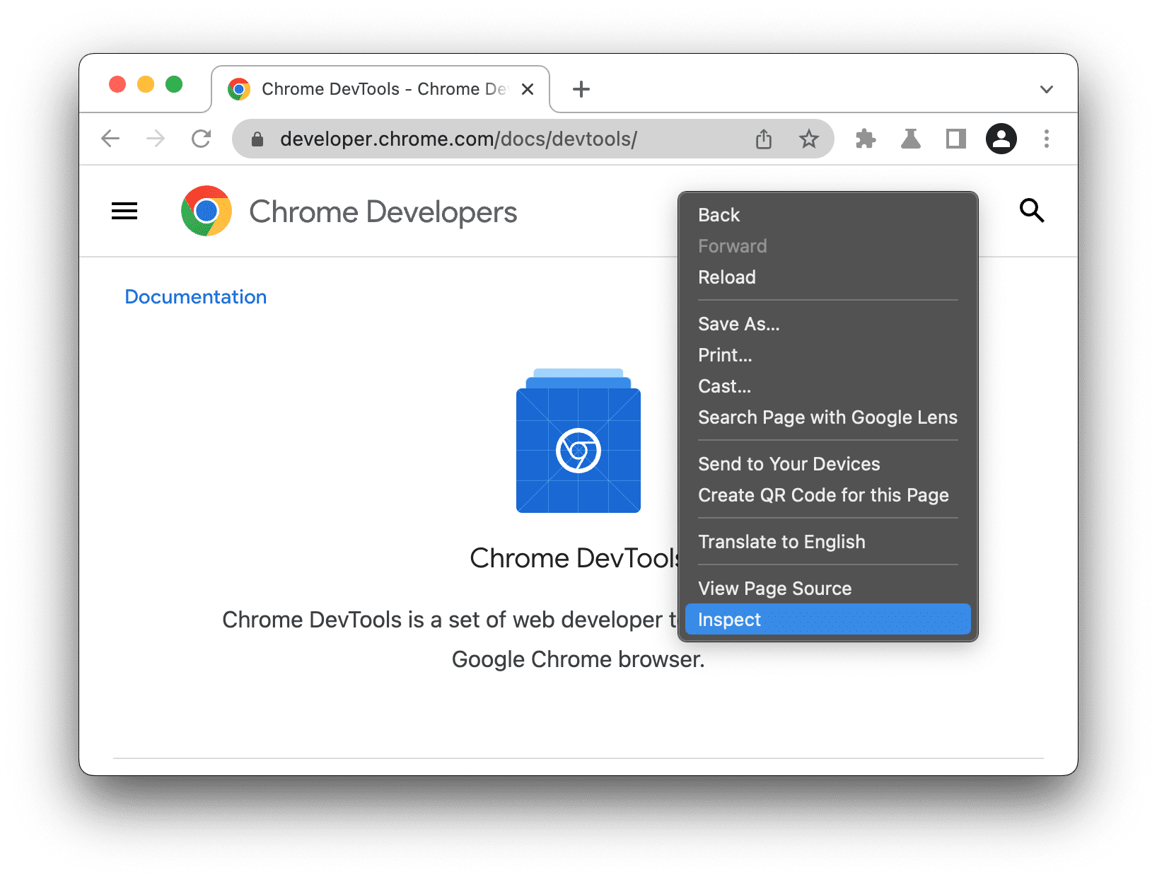 como abrir Chrome Dev Tools?