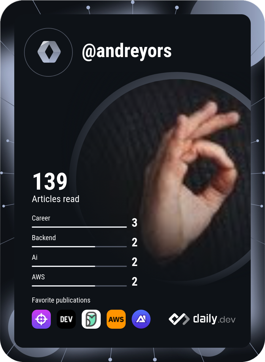 Andrey O's Dev Card