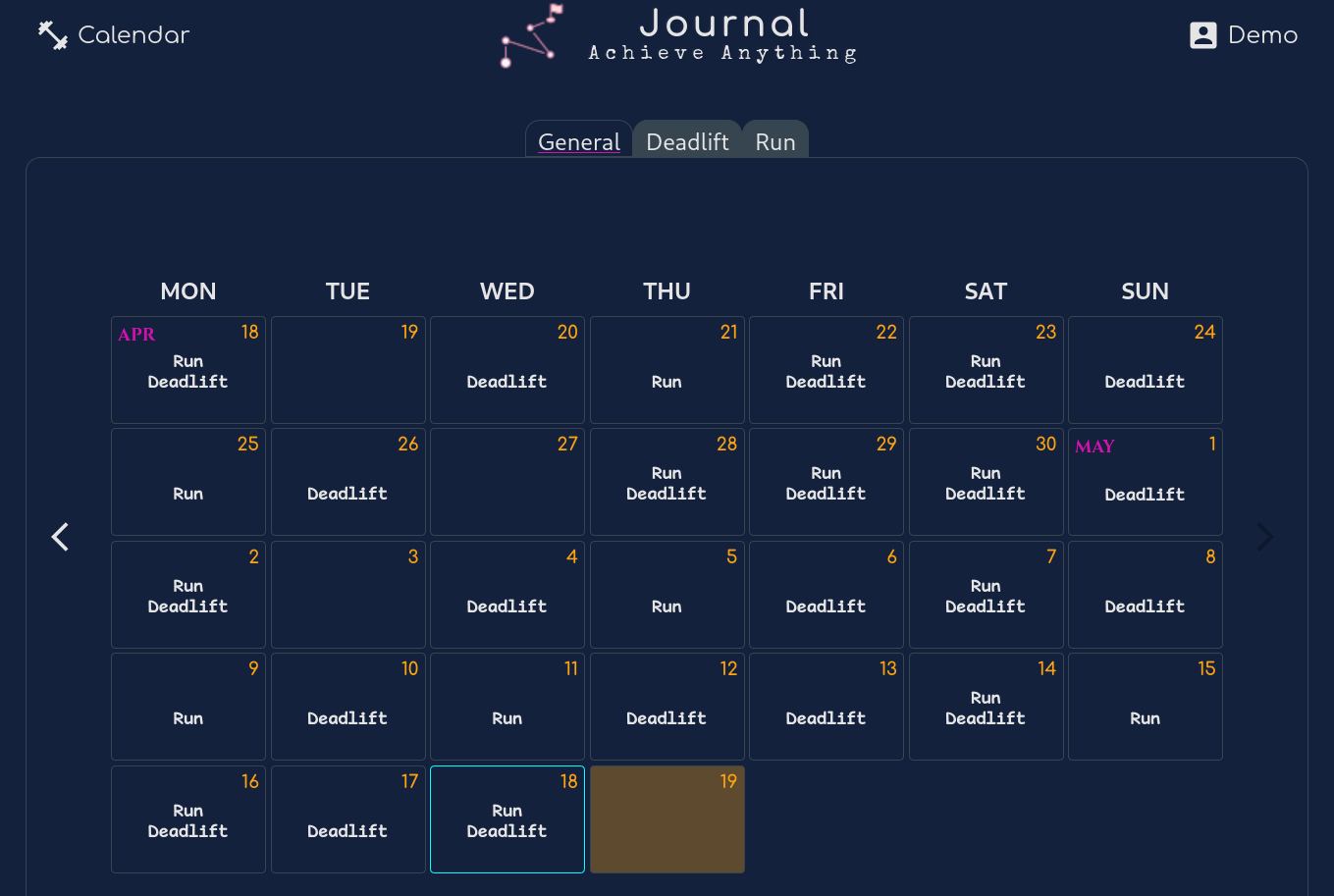 calendar