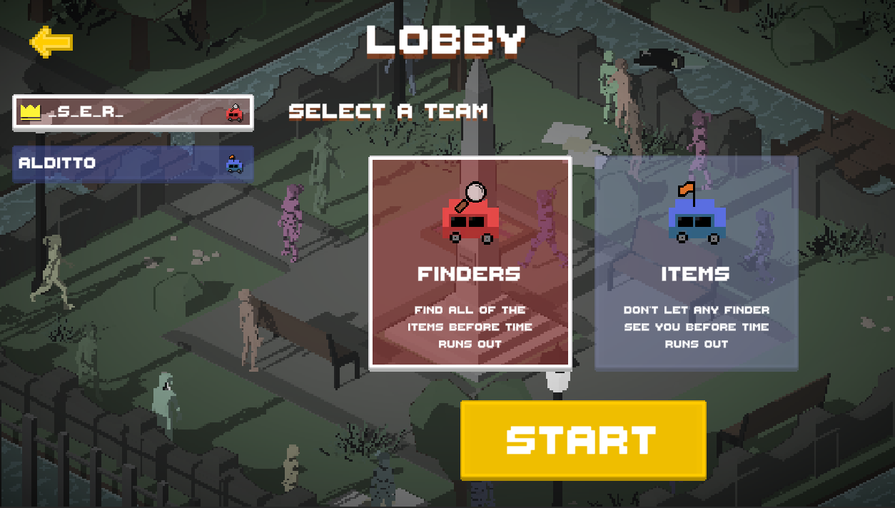 Lobby screen