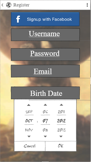 Sign-up Screen