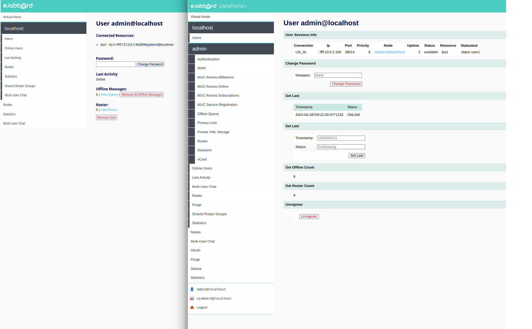 WebAdmin screenshot