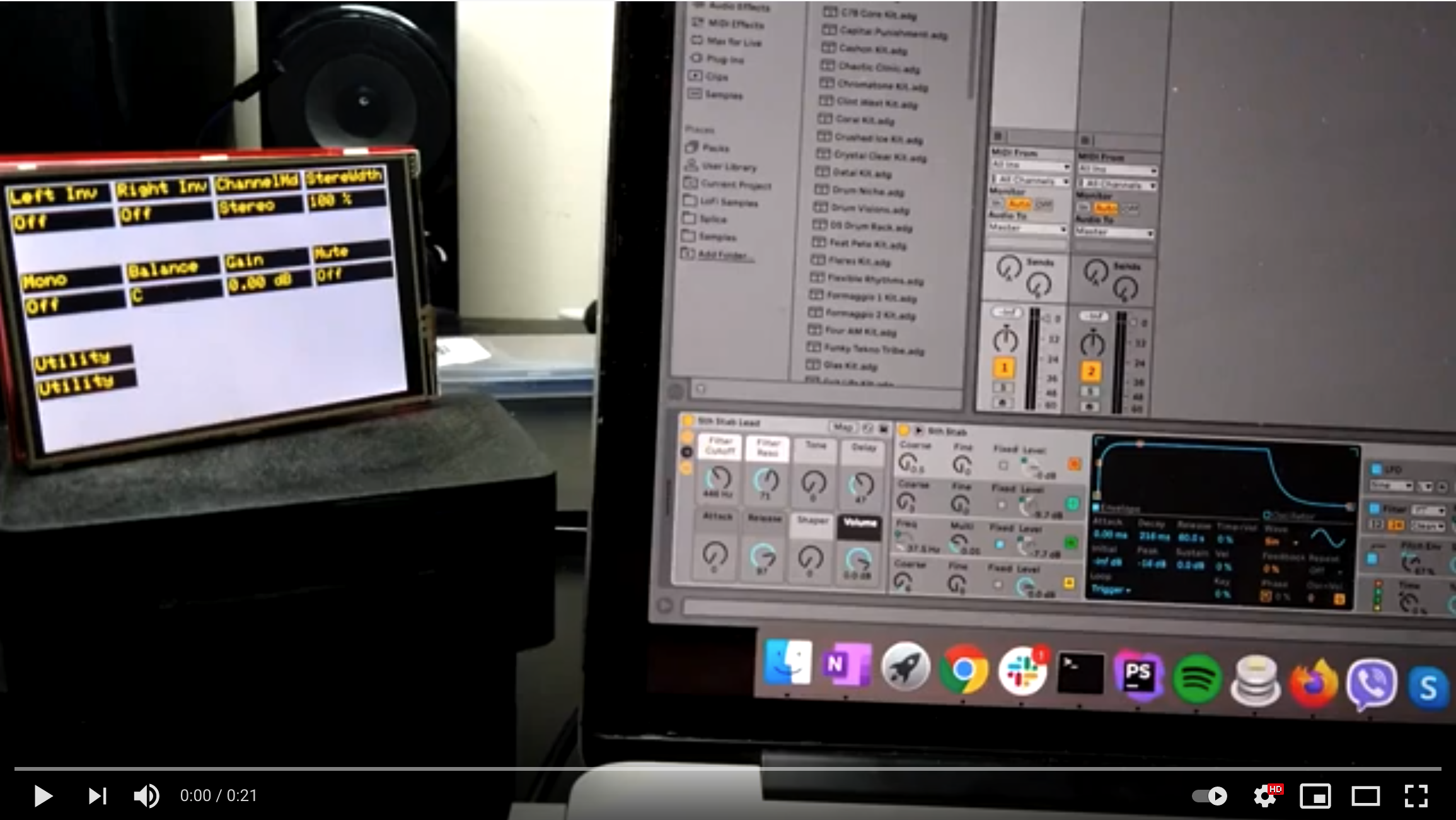 ComradeEncoders Ableton Live integration demo