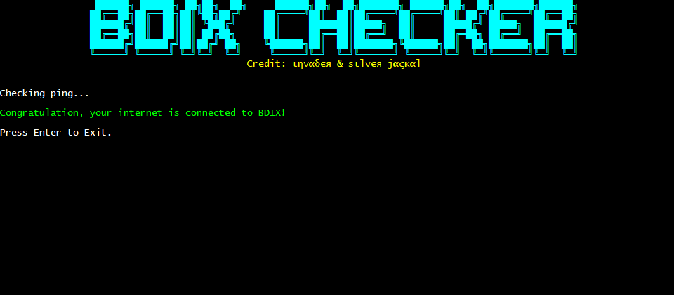 BDIX Checker