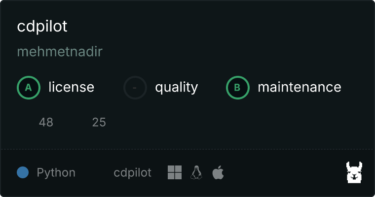 cdpilot MCP server