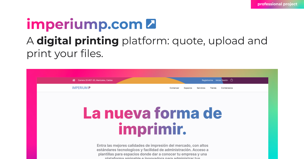 Imperium P: Digital printing
